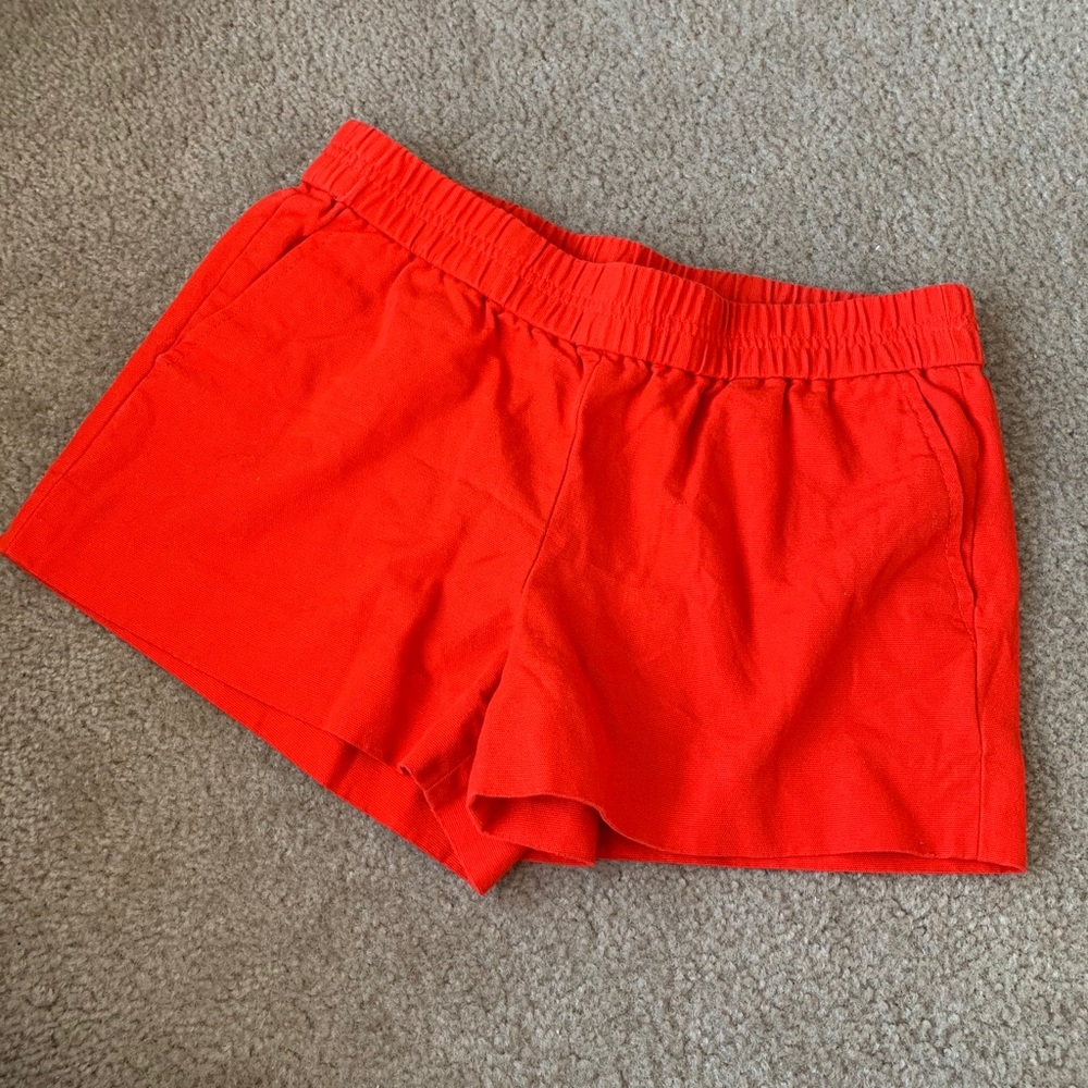 J.CREW bright coral shorts